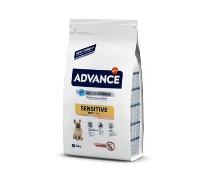 Advance Dog Mini Adult Sensitive 7.5кг - сьомга и ориз