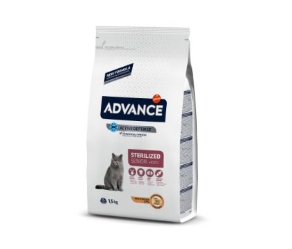Advance Cat Senior Sterilized 1.5кг - пилешко и ечемик