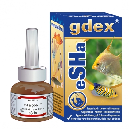 eSHa gdex 20ml/препарат против паразити по кожата и хрилете на декоративни рибки