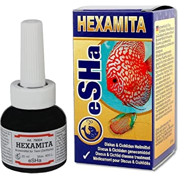 eSHa HEXAMITA-препарат за лечение на дискуси и цихлиди от болестите Spironucleus и Hexamita/20ml
