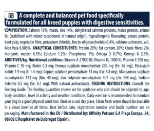 Advance Dog All Breeds Puppy Sensitive 12кг - сьомга и ориз